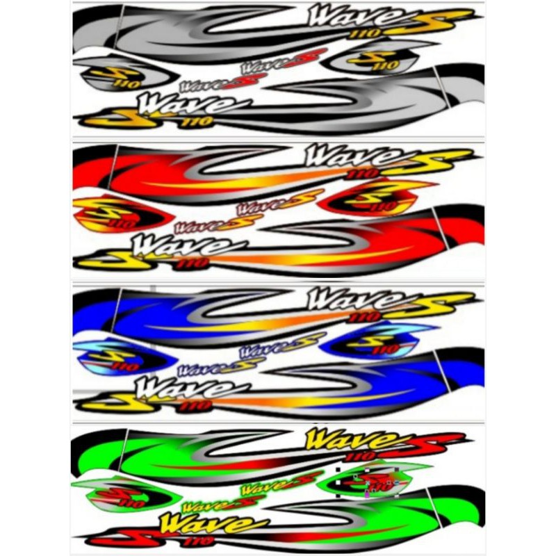 striping WAVE 110 S/ honda supra OLD