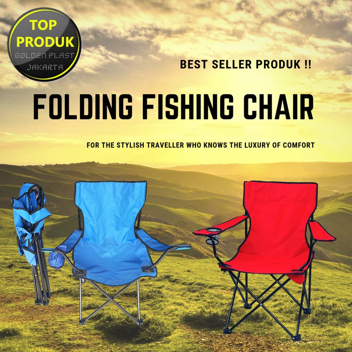 FOLDING FISHING CHAIR bangku / kursi lipat pancing piknik dsb