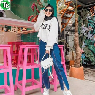 BAGGY OLLA JEANS BAGGY BELAH  DEPAN  Shopee Indonesia