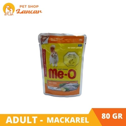 Meo Pouch Mackerel Makanan Kucing Basah 80gr