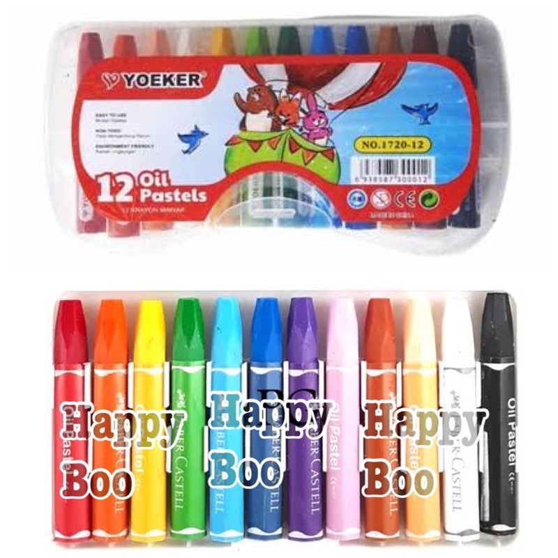 

crayon 12 warna oil pastels high quality oil pastel crayon pewarna isi 12 colors