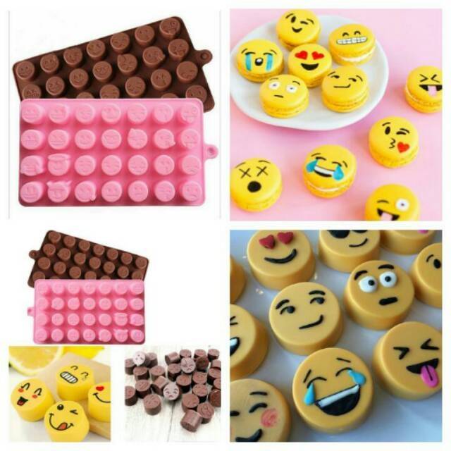 cetakan coklat silikon emoji SILICON