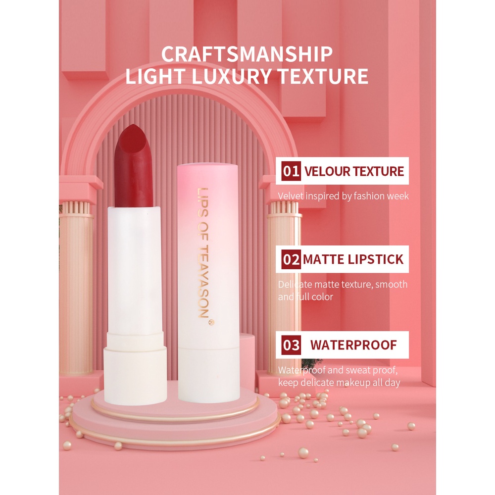 PEACH TEAYASON LIPSTIK VELVET TEXTURE LIPSTICK