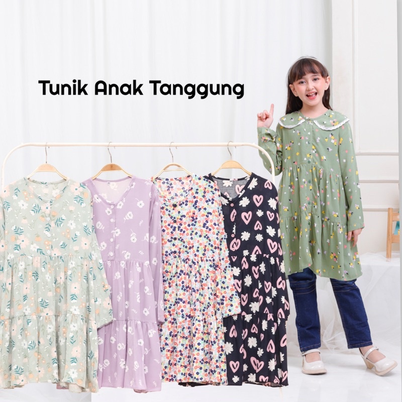 Tunik Anak 8-12th Tunik Remaja Blus Anak Rayon Kemaja Anak Rayon