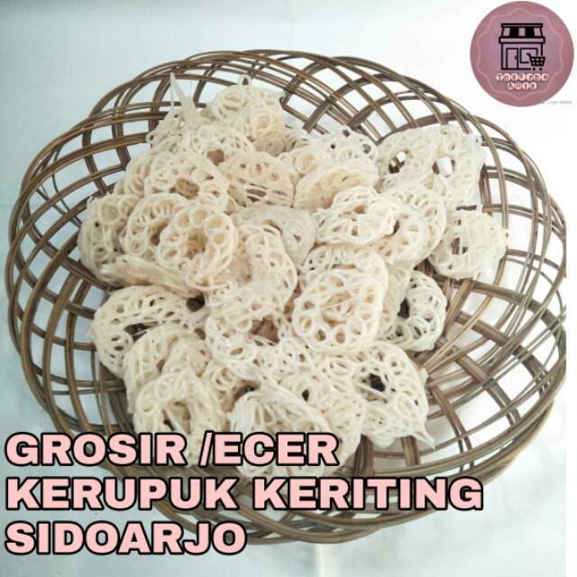 

Kerupuk keriting soto nasi makan SIDOARJO