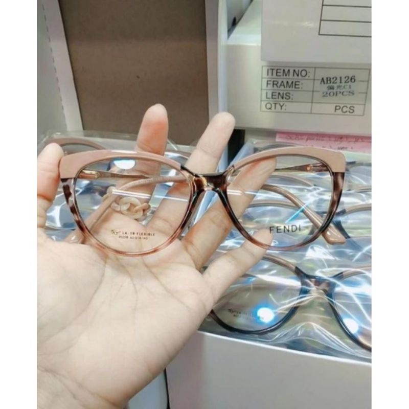 FRAME KACAMATA LENSA PHOTOCROMIC ( NORMAL ) | KACAMATA WANITA 5018 | KACA MATA CAT EYE OZORA