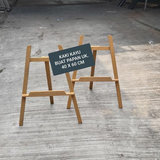 

➺ kaki kayu segitiga white board/papan tulis ➵