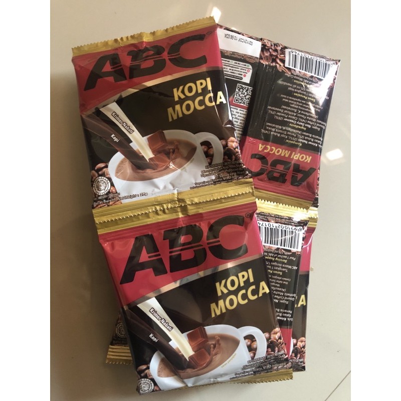 

ABC KOPI MOCCA 1 renteng isi 10 sachet