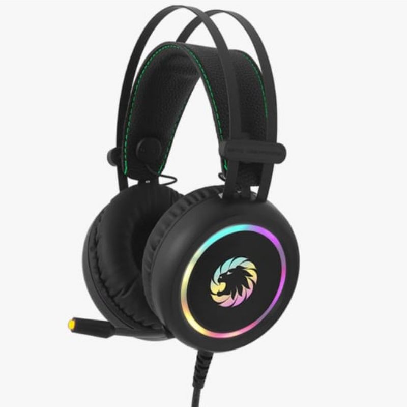 Headset Gaming GAMEMAX HG3500 RGB Rainbow Effect 7.1 Virtual Surround GAMING Headset