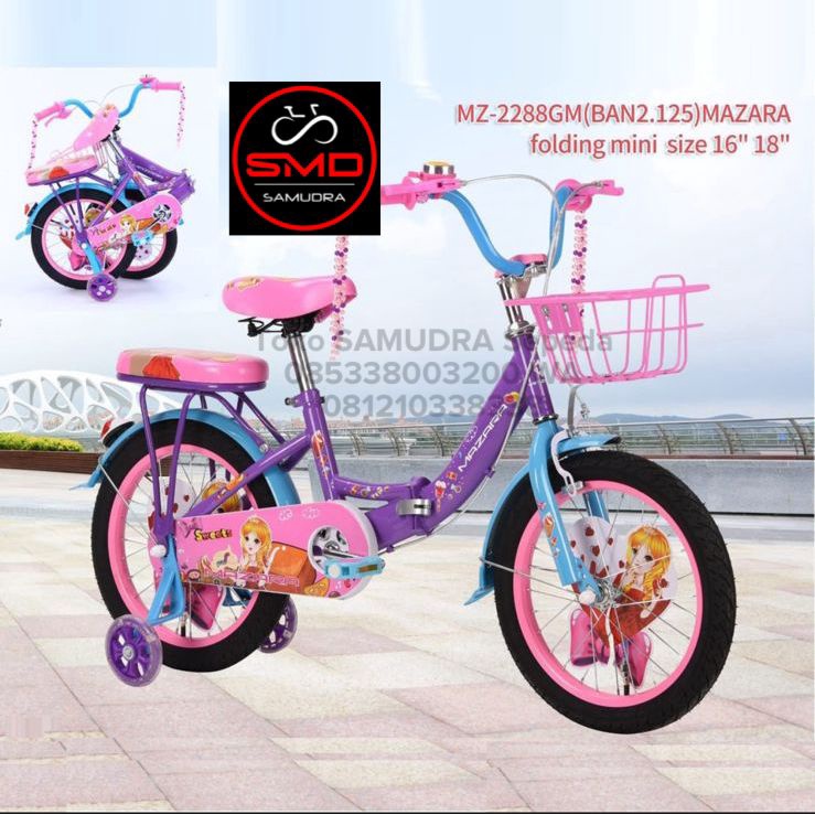 Sepeda Lipat Mini Citybike Folding 18 Pacific Mazara MZ 2288 GM BDG