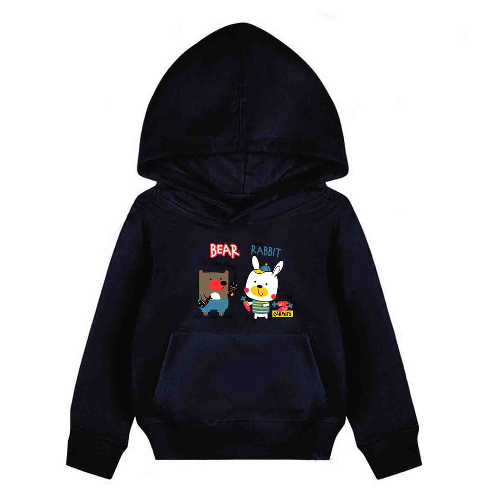 Hoodie Anak Bear And Rabbit Sweater Pakaian Fleece Anak M - XL