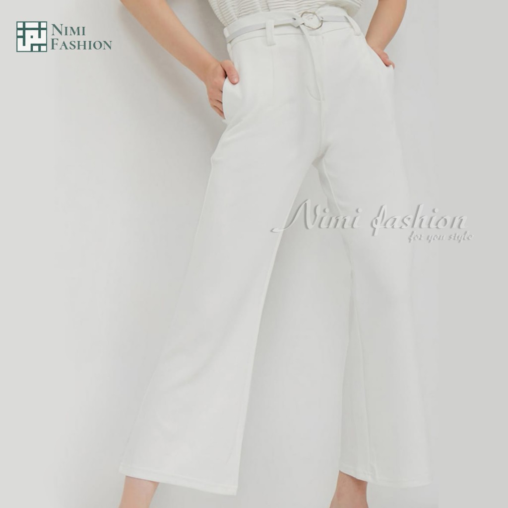 NIMI - Venya Pants Celana Cutbray Scuba Premium HigtWaist Cutbray Palazzo Office Pants