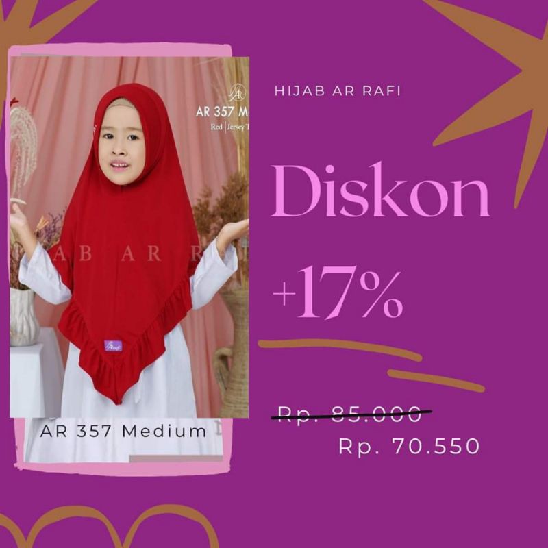 

AR 357 medium warna Red