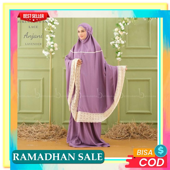 Mukena Lebaran Premium Bordir Mewah Renda Cantik Terbaru 2022 Bahan Adem Mukena Lebaran Premium Muke