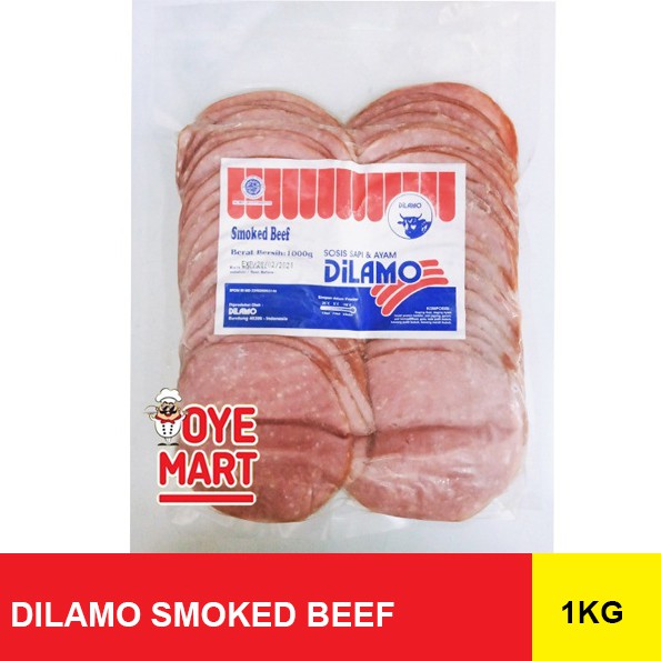 DILAMO SMOKED BEEF 1KG DAGING SAPI ASAP HARGA PROMO