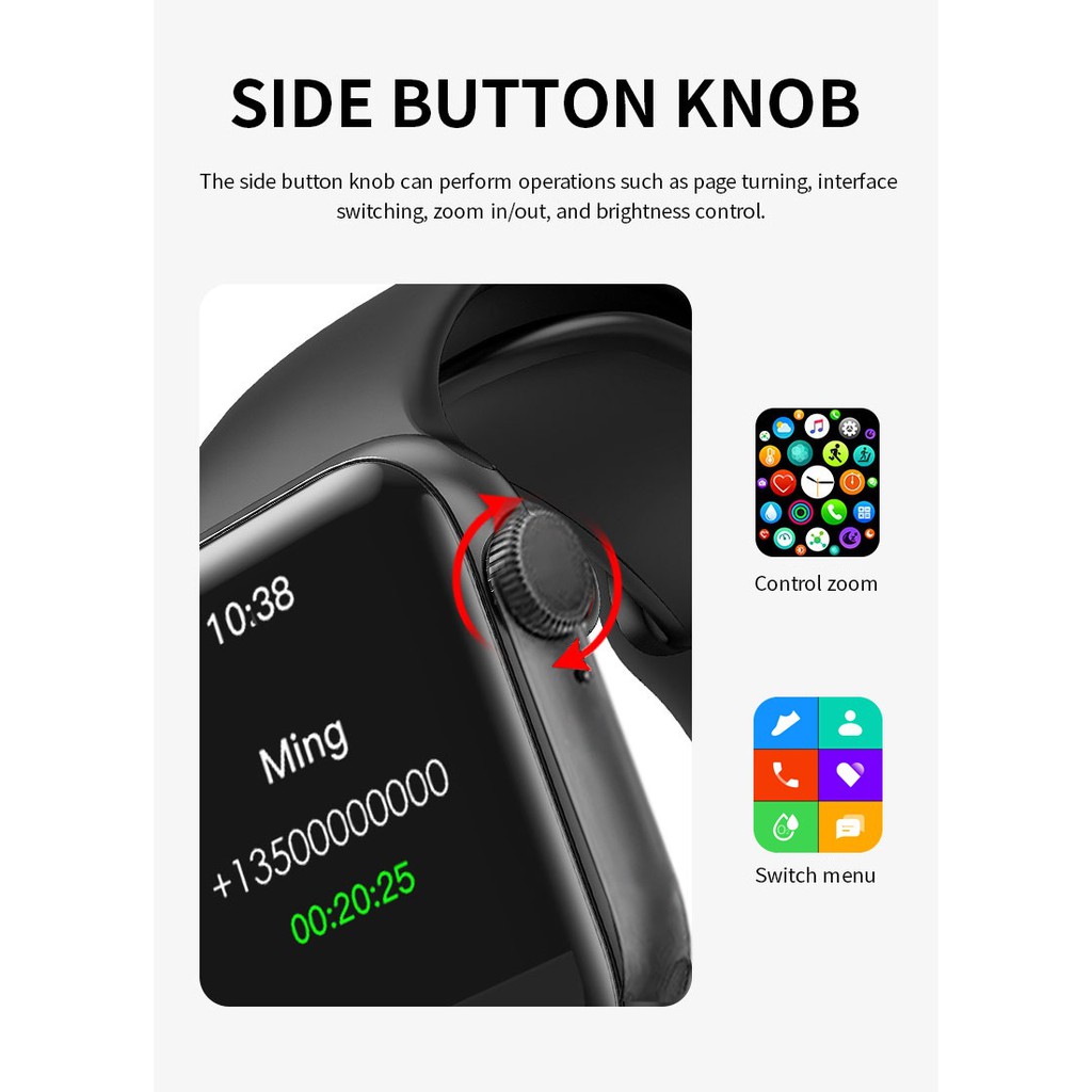 SMARTWATCH HW12 38MM SERIES 6 BLUETOOTH BISA UNTUK ANDROID &amp; IOS