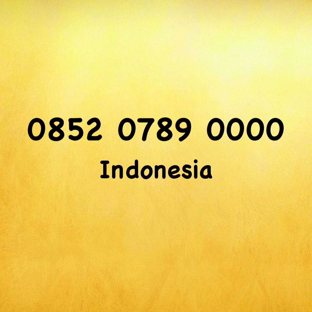 Nomor Cantik Kartu AS Kuartet A - 0852 078 90000 - 0852 0789 0000