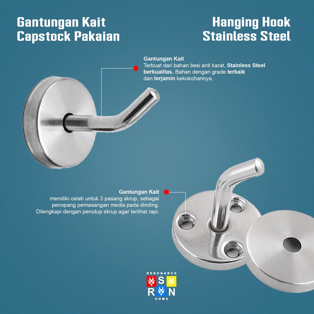 Gantungan Kait Mini / Hanging Hook / Resonance Home