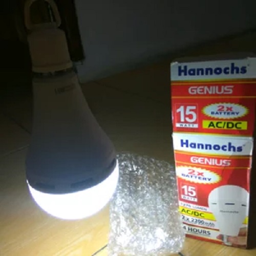 Lampu Led Hannochs Genius 15w Sentuh Hidup Otomatis Nyala