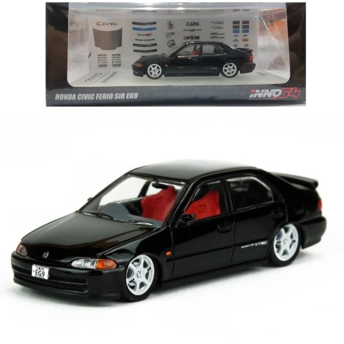 DIECAST INNO 1/64 HONDA CIVIC FERIO EG9 BLACK PENGIRIMAN CEPAT