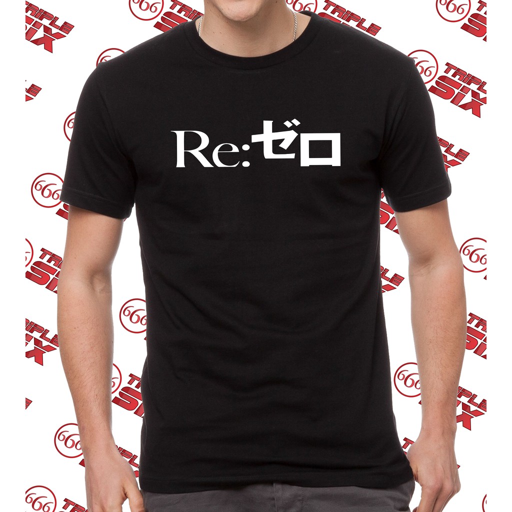 Kaos Tshirt Baju Anime Re:zero Rezero Re Zero