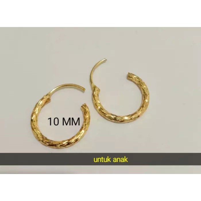 ANTING RING RING BULAT 3 UKURAN BISA UNTUK ANAK DAN DEWASA BAHAN XUPING AWET