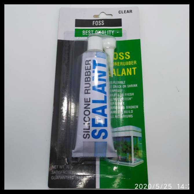 

Lem Kaca Aquarium Clear Bening 70Gr