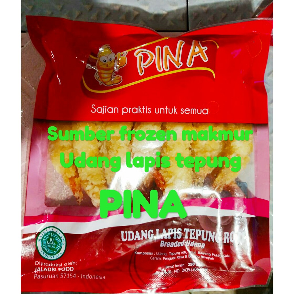 

udang lapis tepung PINA sumber frozen makmur