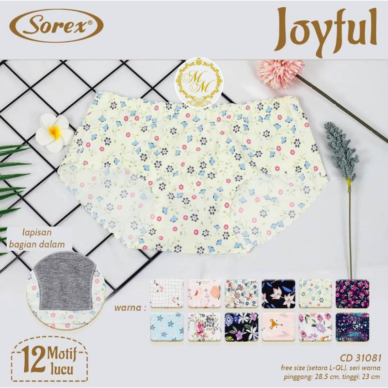 Celana dalam wanita Sorex seamless tanpa jahitan 31081