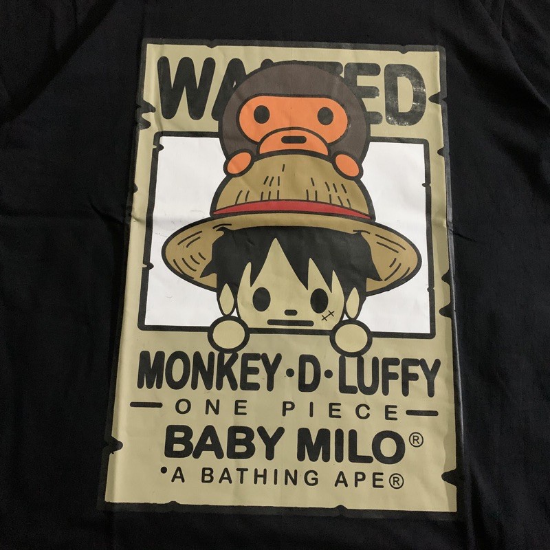 Kaos Tshirt Bape Milo One Piece FullTag &amp; Lebel