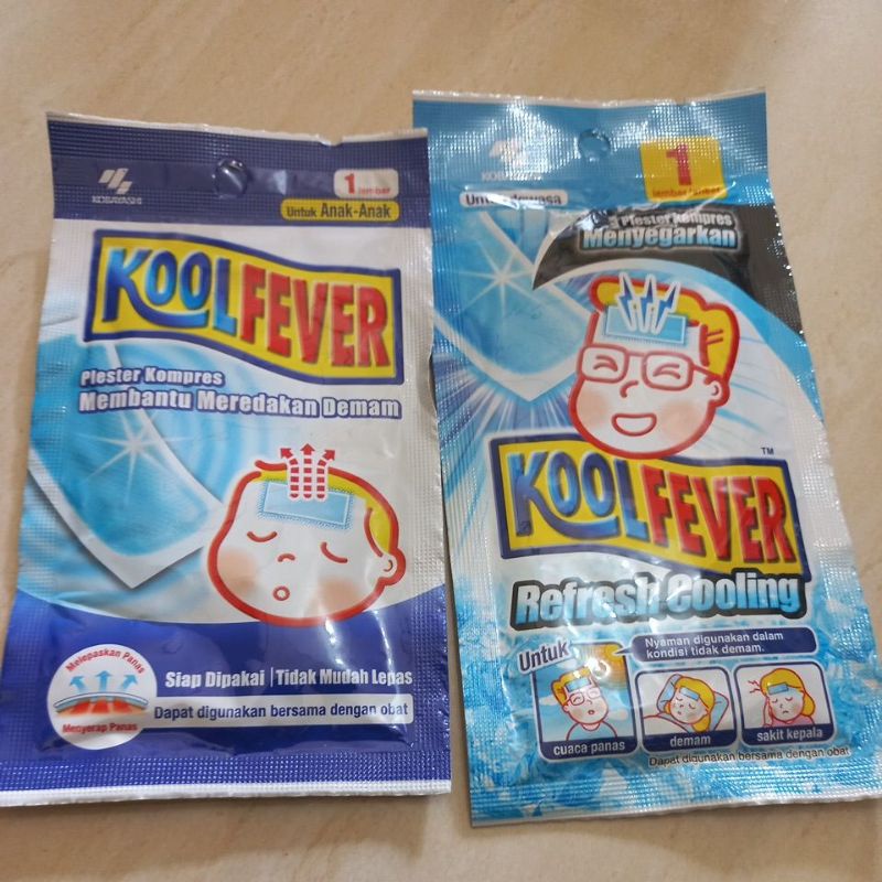 kool fever refresh cooling anak dan dewasa saset