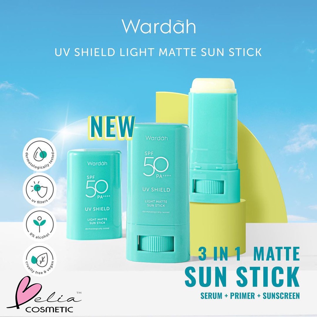 ❤ BELIA ❤ WARDAH UV Shield Aqua Fresh Essence | Active Protection Serum | SPF 50 PA++++ Sunscreen Sun Screen