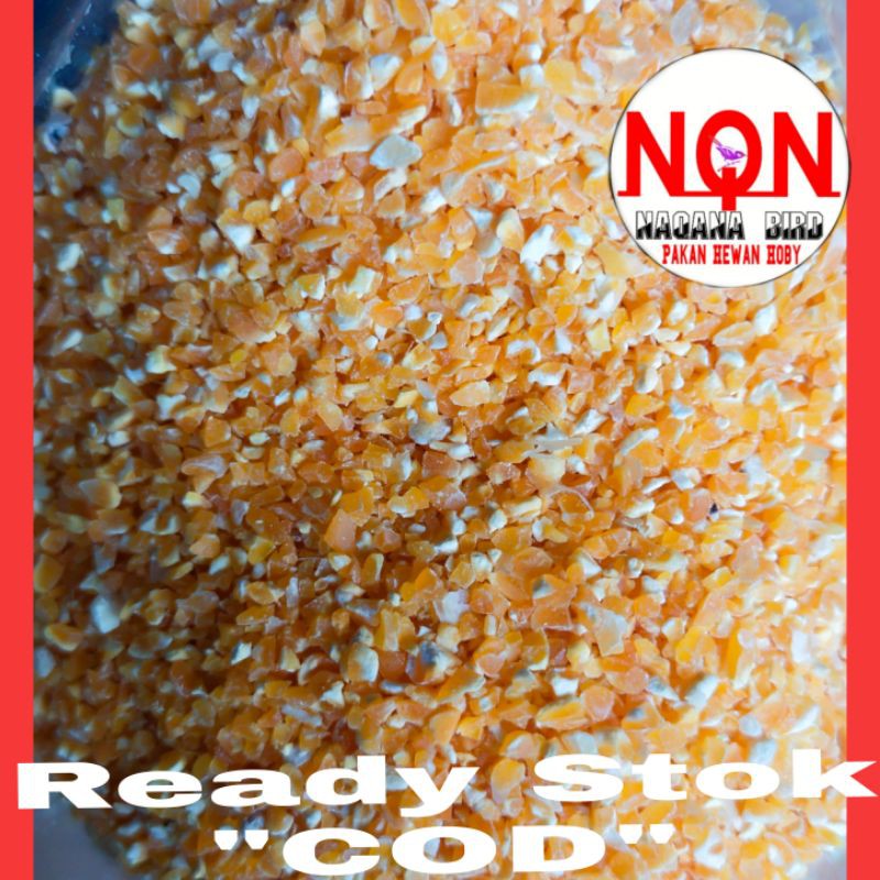 Beras Jagung/Menir Jagung Pakan Ayam Burung kemasan 1kg