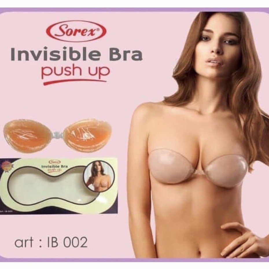 INVISIBLE BRA SILICON SOREX REGULER DAN PUSH UP IB 001 ; IB 002 BH TEMPEL PUSHUP FREEBRA SILICONE