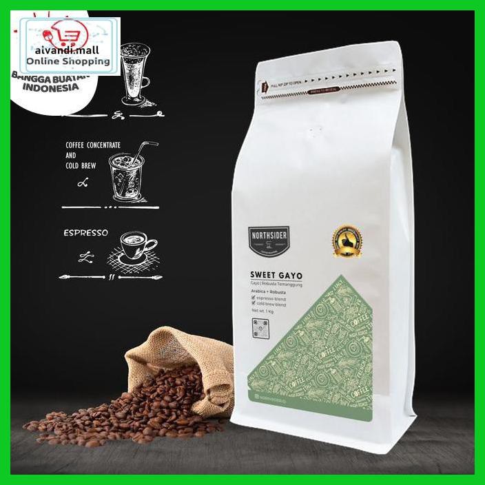 

57Ryr66- Biji Kopi Arabika Sweet Gayo Blend - 1Kg Northsider Coffee Blend - Biji Kopi T7Tfhty-