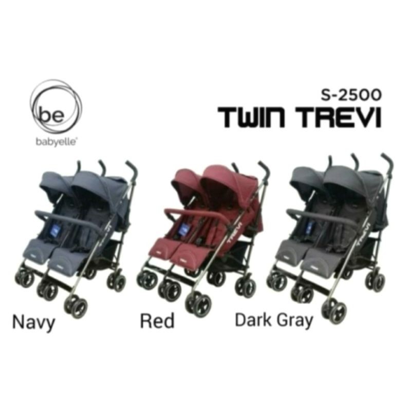 Baby Elle Stroller Trevi Twin Kereta Dorong Bayi Kembar
