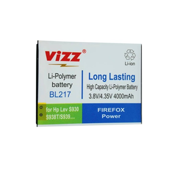 Vizz Double Power Battery Batre Baterai Vizz Lenovo s930 s939 S938T s660 BL-217 BL217 BL 217