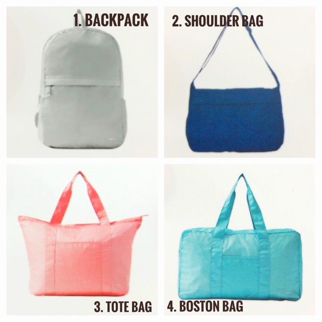 TAS LIPAT TRAVELING MINIGO FOLDABLE BACKPACK TOTE BAG