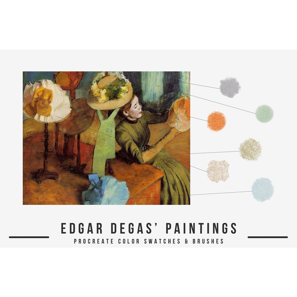 Procreate Brush - Edgar Degas Art