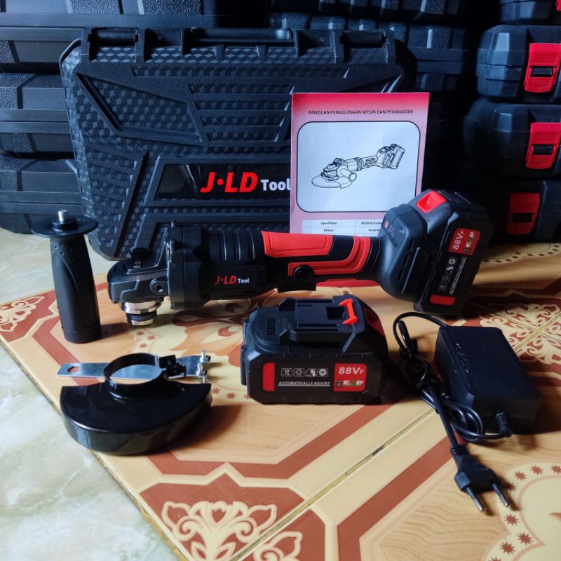 Mesin Gerinda Baterai 88V JLD Cordless Angle Grinder 88V JLD