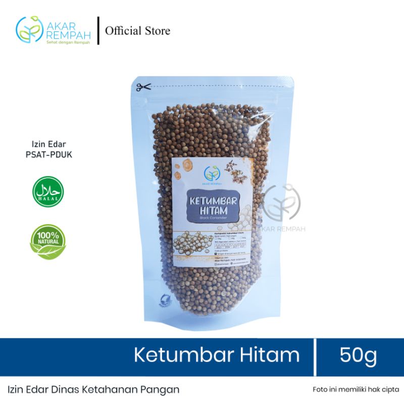 

Akarrempah Ketumbar Hitam Butir Tanpa Pemutih / Black Coriander Seeds