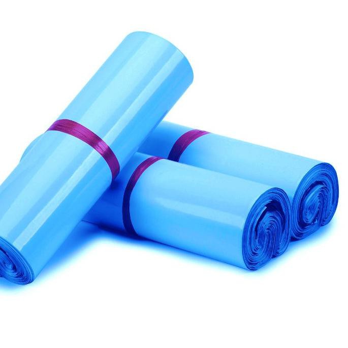 

[Promo Sale 6.6] q- >> POLYMAILER ±100PCS 16x20CM BIRU LANGIT PREMIUM GLOSSY PLASTIK POLYMAILER SKY