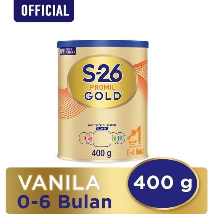 SUSU S26 PROMIL GOLD TAHAP 1 0-6 BULAN 400 GRAM