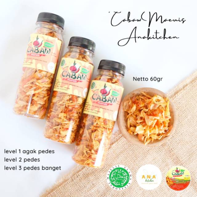 

CABAW Cabe Bawang Renyah Asli 100%