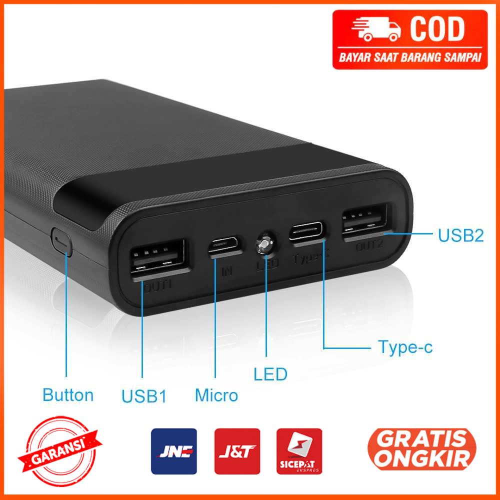 Power Bank Case USB Type C 4 x 18650 2 Port