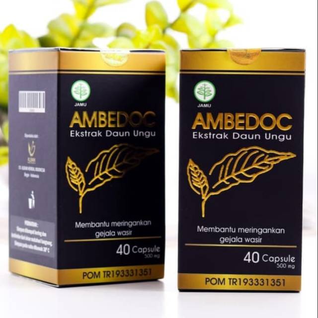 

Obat wasir/ambeien Ambedoc halal dan bpom