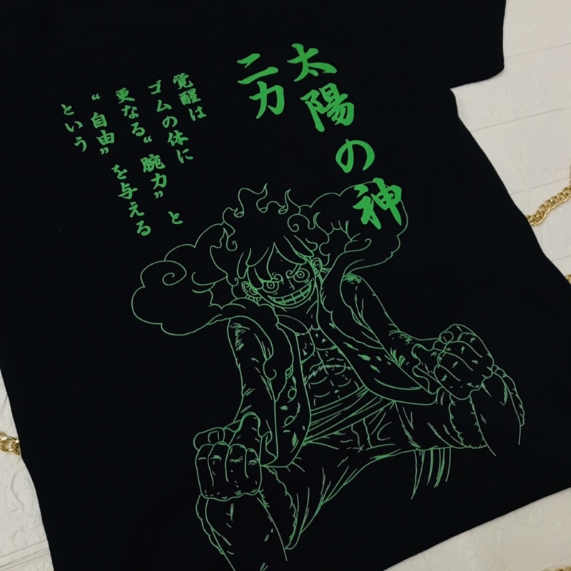 Tshirt Luffy Gear 5th Lineart Anime Manga One Piece Unisex