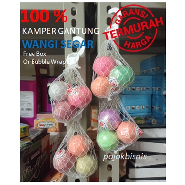 KAMPER BOLA GANTUNG 3PCS WANGI SEGAR 100% GARANSI ORIGINAL KAMPER WANGI SEGAR