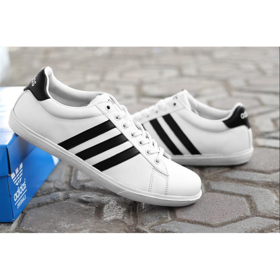 [ BISA COD ] DERBY | ADIDAS NEO | Sepatu Casual Santai Kasual Kerja Kuliah Sekolah Pria/Cowok/PUTIH