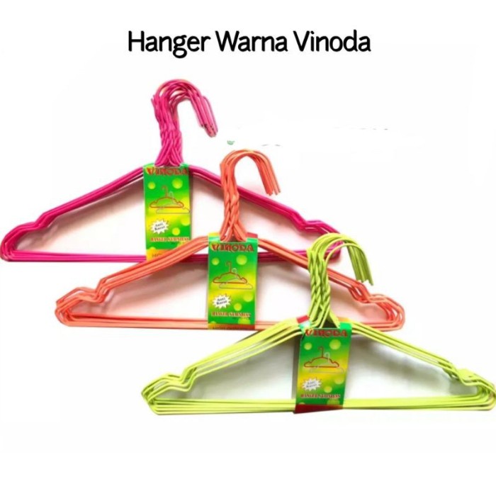 Vinoda Hanger Kawat Warna 10pc